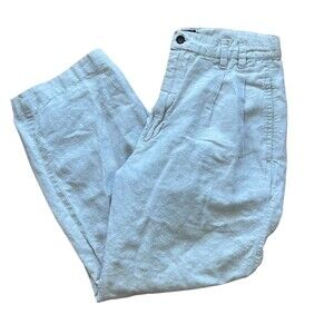 Chaps Ralph Lauren Dress Pants Mens 32x30 Beige Pleated Classic Fit